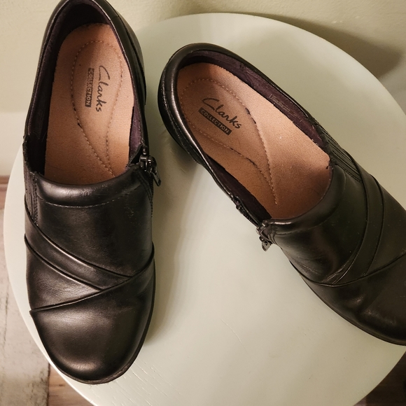 Clark's soft sole platform shoe sz 7 - Picture 5 of 9